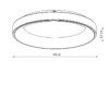 NIKKI ROUND LED black 60W 3000K 11208 Nowodvorski