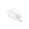 CTLS RECESSED POWER END CAP white RIGHT 8691 Nowodvorski