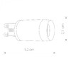 G9 LED BULB LENS 3W 3000K 9173 Nowodvorski