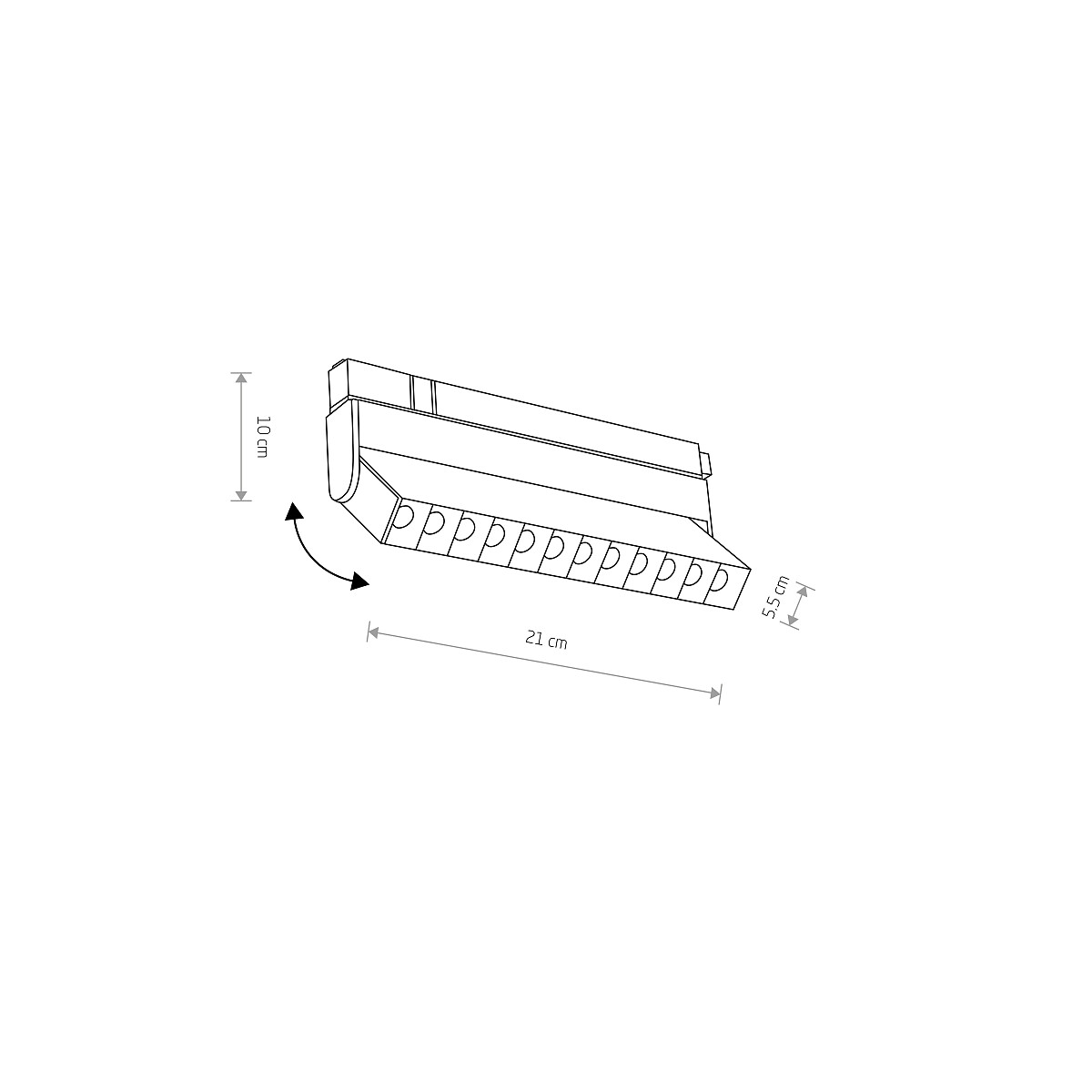 LVM FOCUS OUT LED 9W black 3000K 10145 Nowodvorski