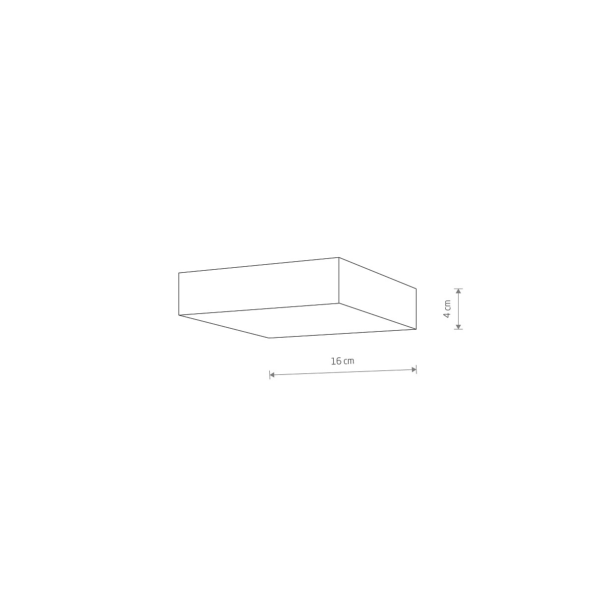 LID SQUARE LED white 25W 3000K 10421 Nowodvorski