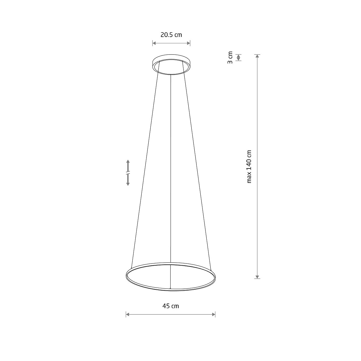 CIRCOLO LED S 3000K 10813 Nowodvorski