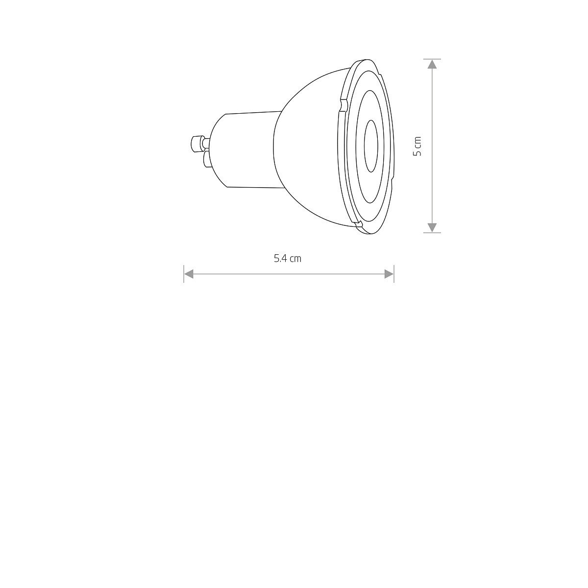 LED GU10 R50 7W 4000K DIMMABLE 10998 Nowodvorski