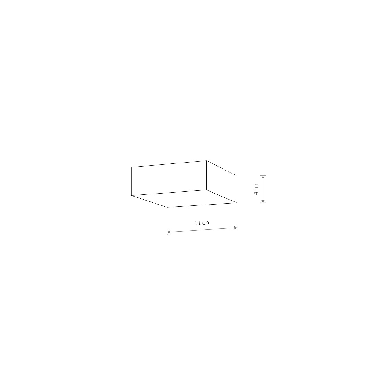 LID SQUARE LED black 15W 3000K 10424 Nowodvorski