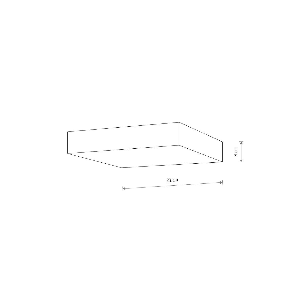 LID SQUARE LED black 35W 3000K 10426 Nowodvorski