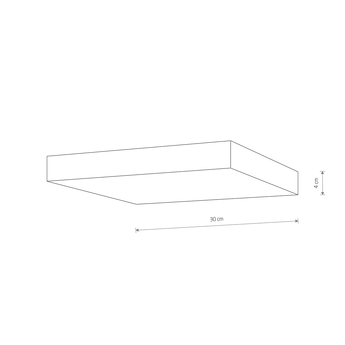 LID SQUARE LED black 50W 4000K 10436 Nowodvorski