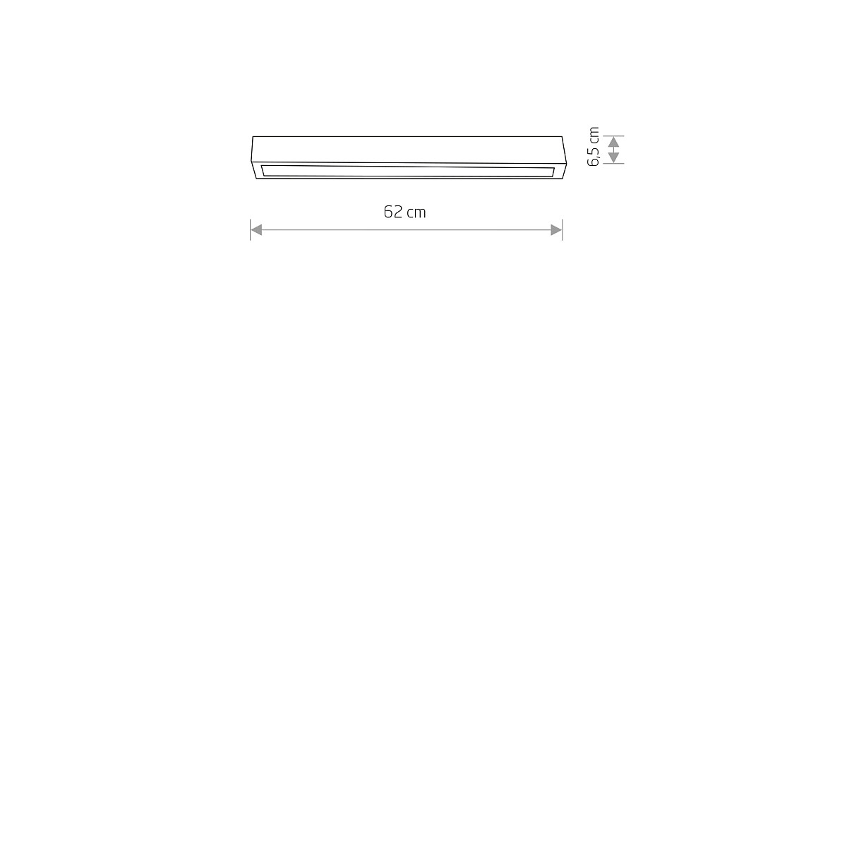 STRAIGHT CEILING LED graphite S 7552 Nowodvorski