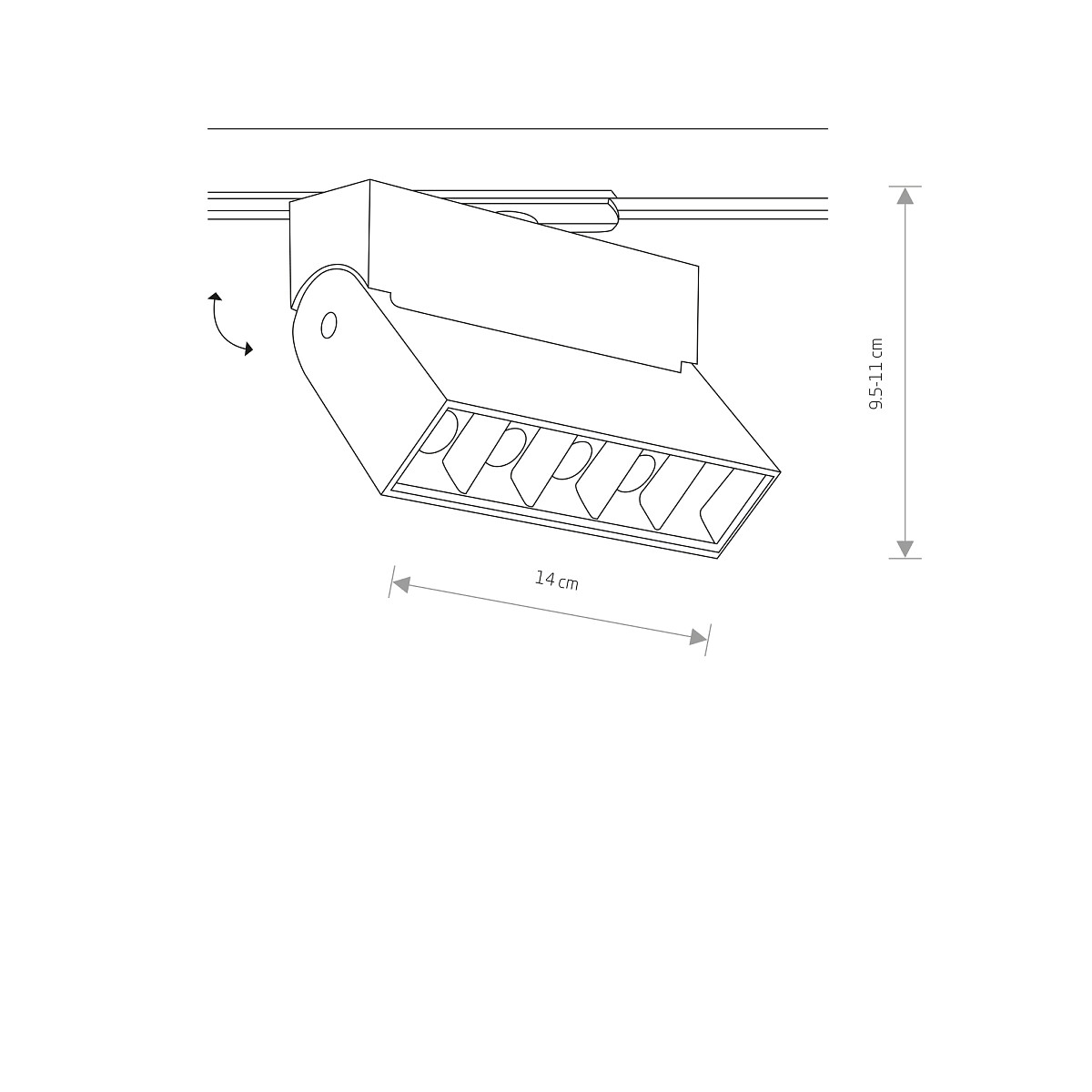 PROFILE FOCUS LED white 3000K 7618 Nowodvorski