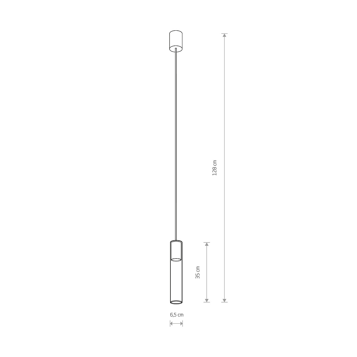 CYLINDER solid brass L 7867 Nowodvorski