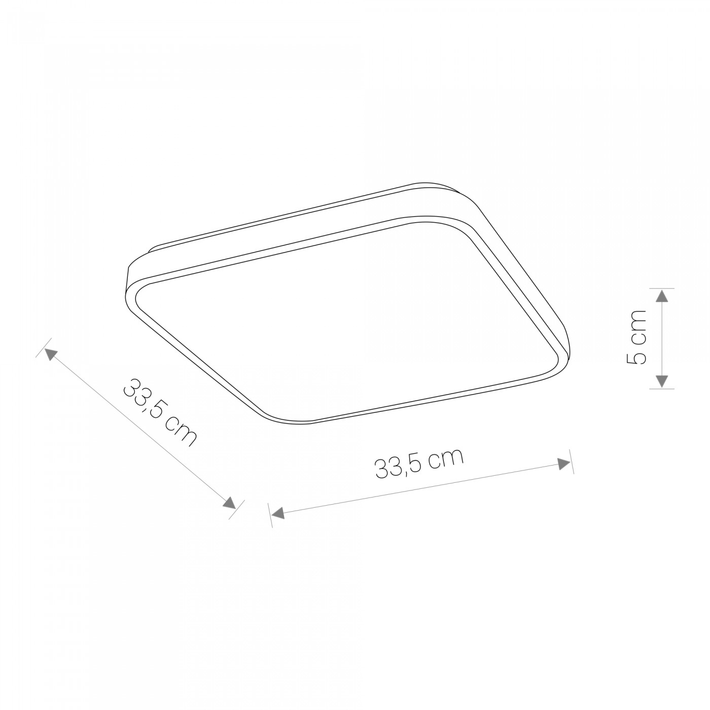 AGNES SQUARE LED white S 3000K 8112 Nowodvorski