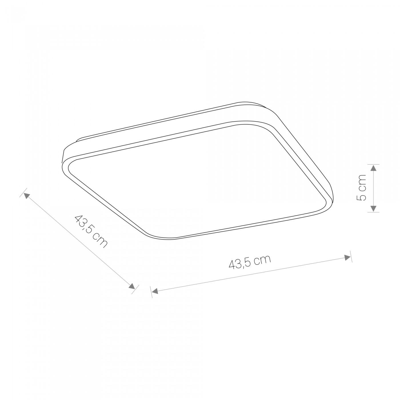 AGNES SQUARE LED white M 3000K 8113 Nowodvorski