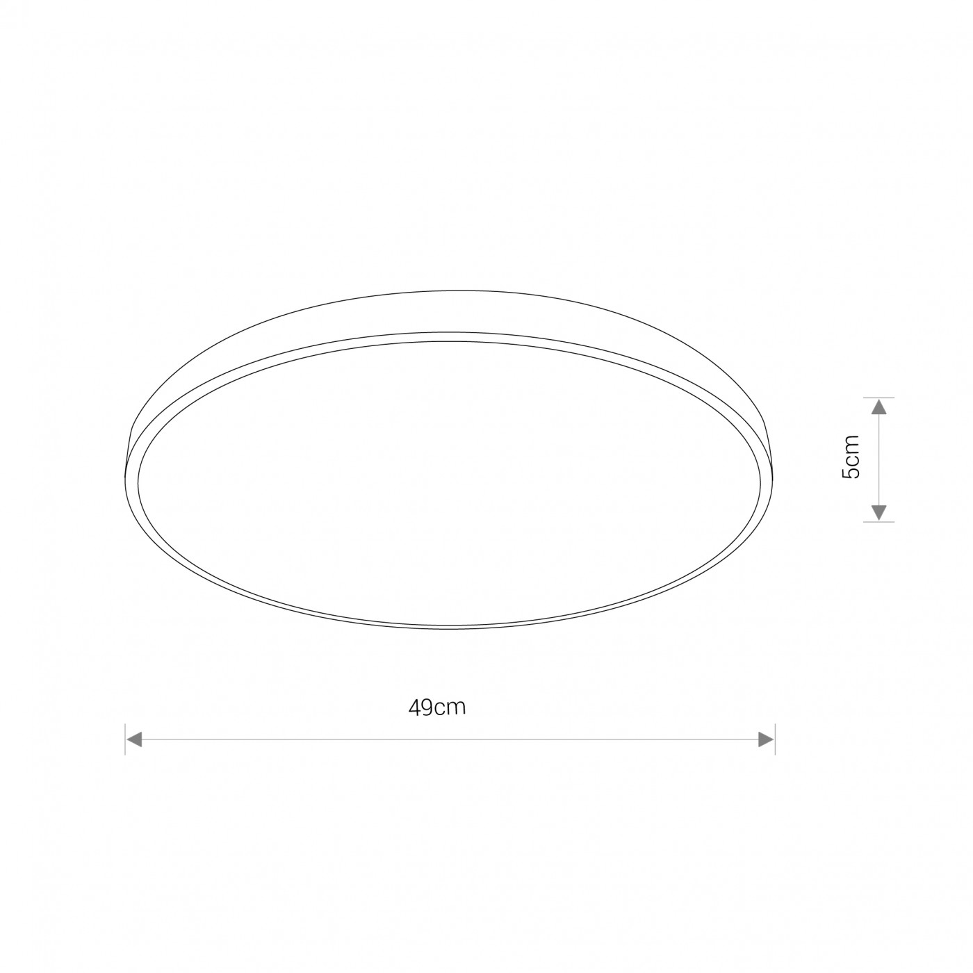 AGNES ROUND LED white M 4000K 8187 Nowodvorski