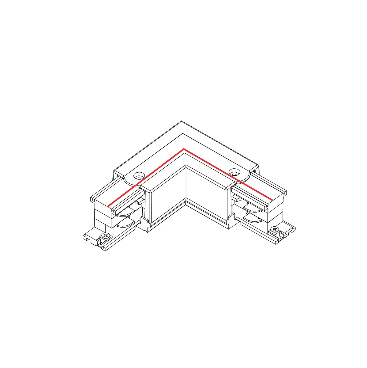 CTLS POWER L CONNECTOR white RIGHT 8227 Nowodvorski