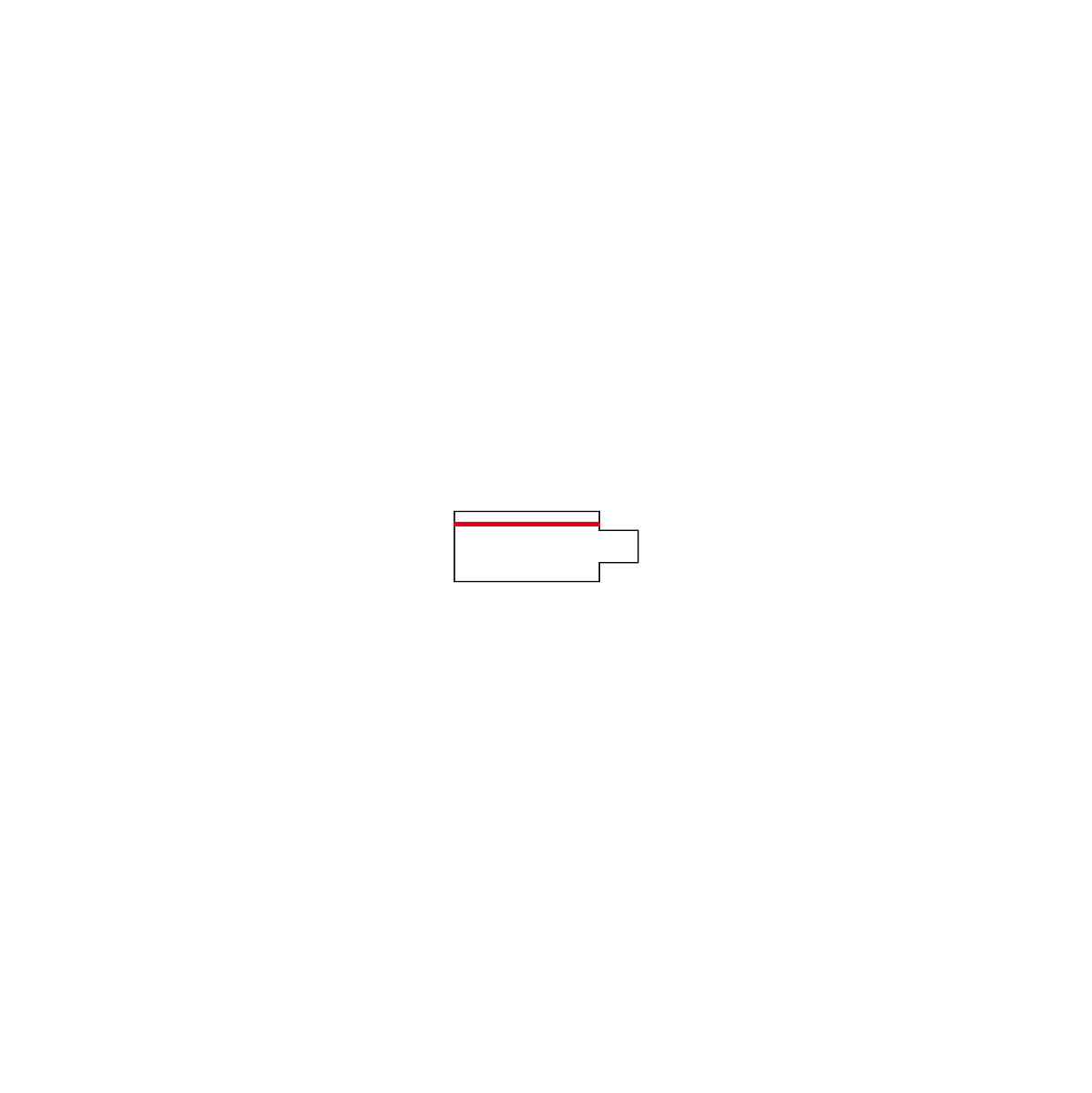 CTLS RECESSED POWER END CAP black LEFT 8235 Nowodvorski
