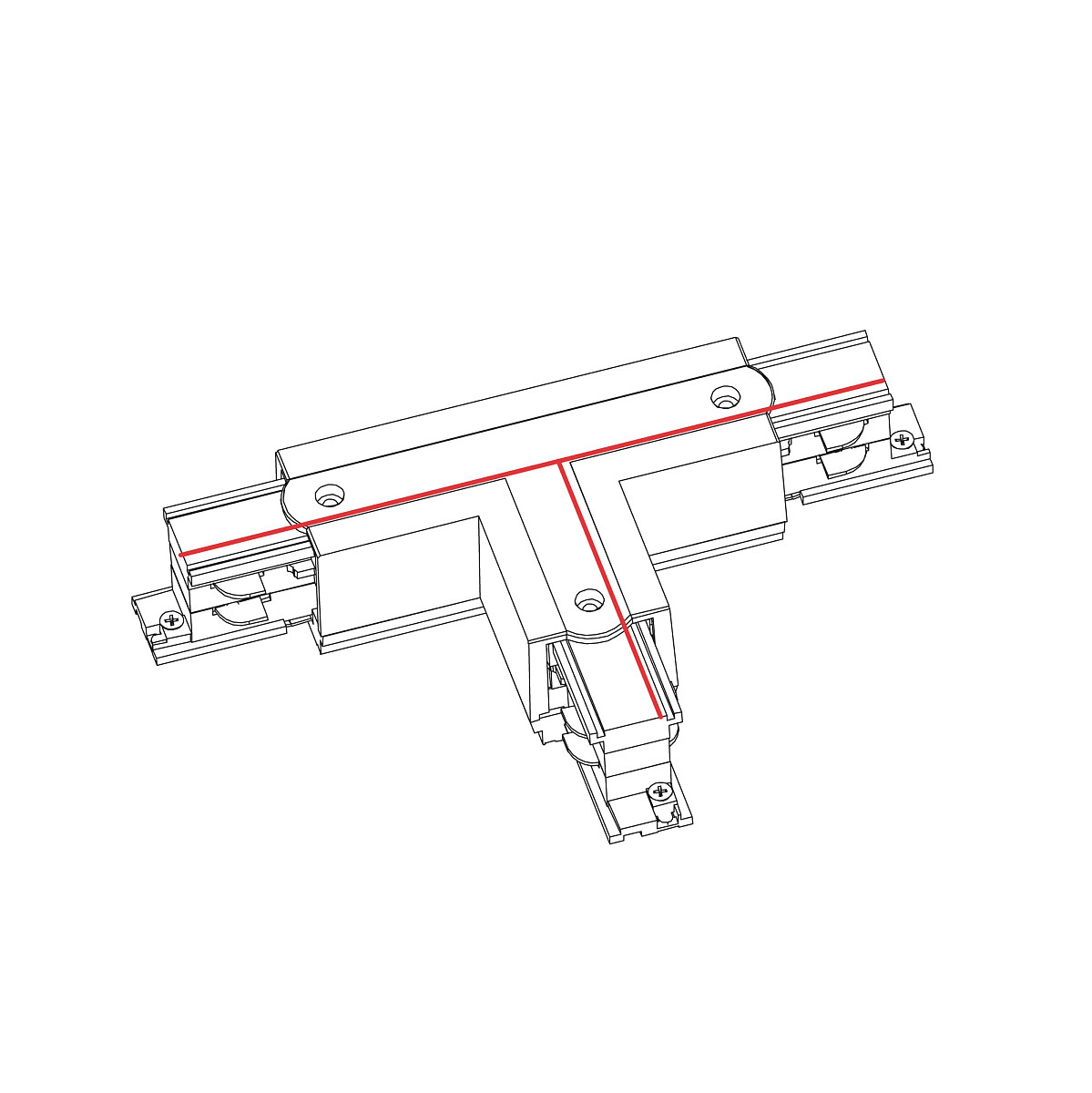 CTLS POWER T CONNECTOR white LEFT 2 8236 Nowodvorski