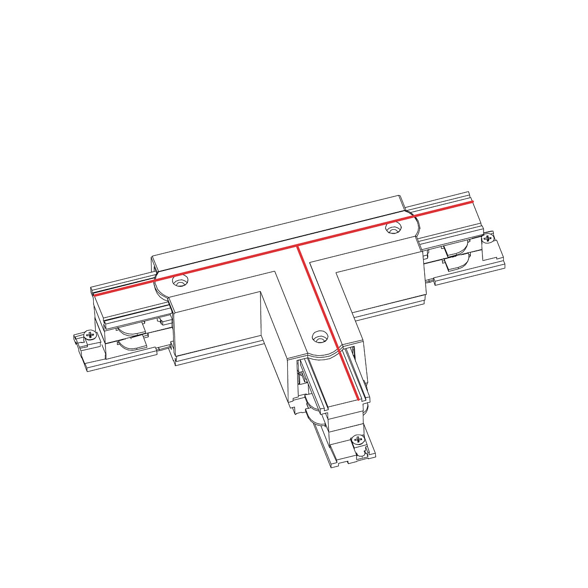 CTLS POWER T CONNECTOR white LEFT 1 8243 Nowodvorski