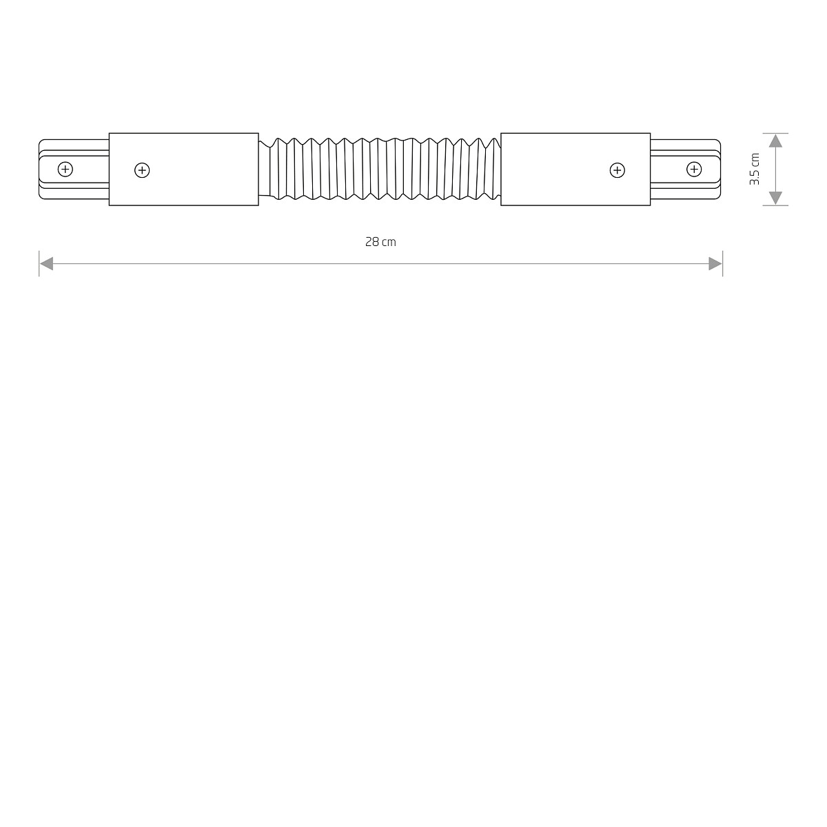 PROFILE FLEX CONNECTOR black 8383 Nowodvorski