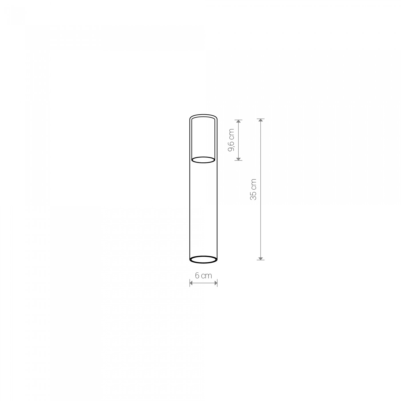 CAMELEON CYLINDER L TR/BL 8537 Nowodvorski