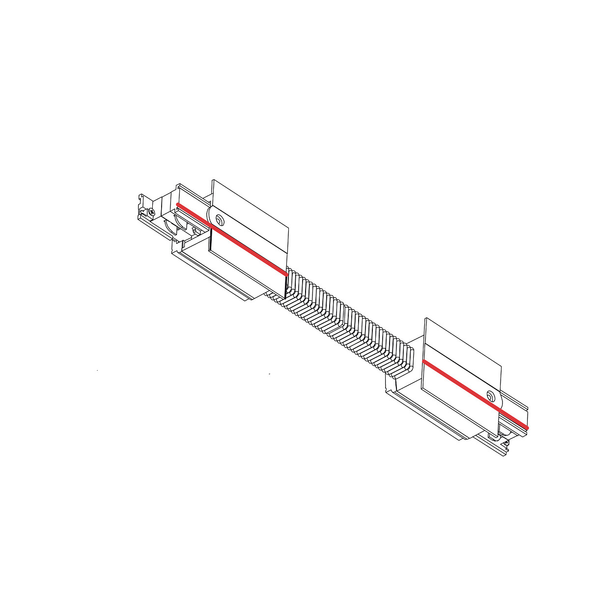 CTLS RECESSED POWER FLEX CONNECTOR white 8676 Nowodvorski