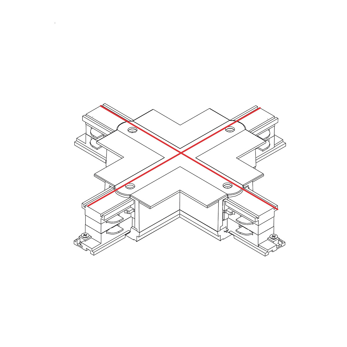 CTLS RECESSED POWER X CONNECTOR white 8678 Nowodvorski