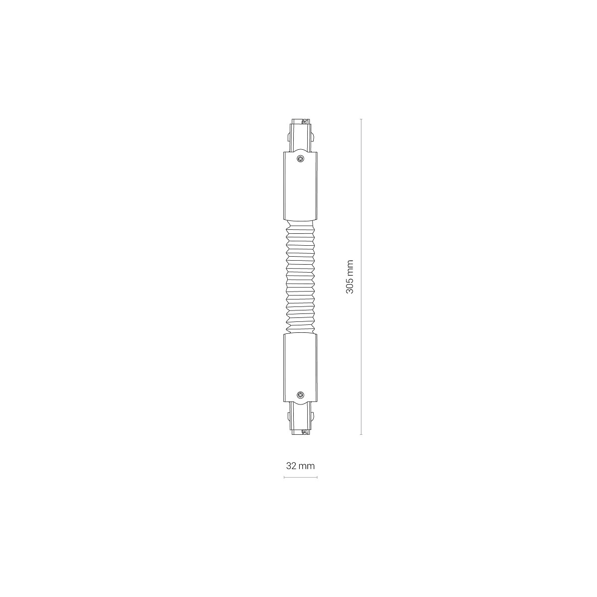 CTLS POWER FLEX CONNECTOR black 8700 Nowodvorski