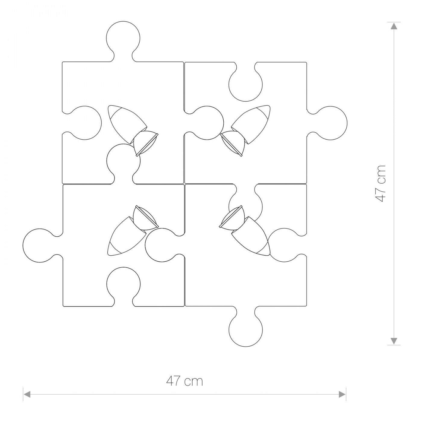 PUZZLE IV rosse 6384 Nowodvorski