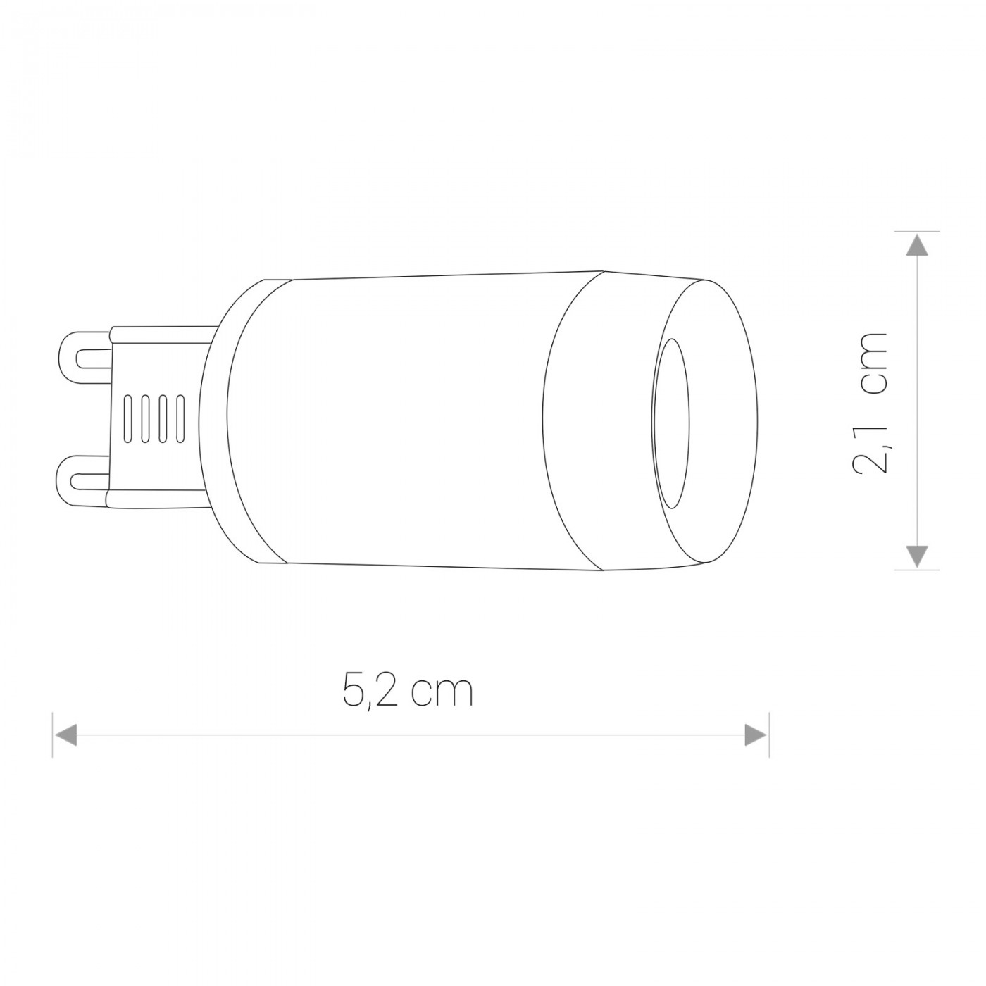 G9 LED BULB LENS 3W 3000K 9173 Nowodvorski