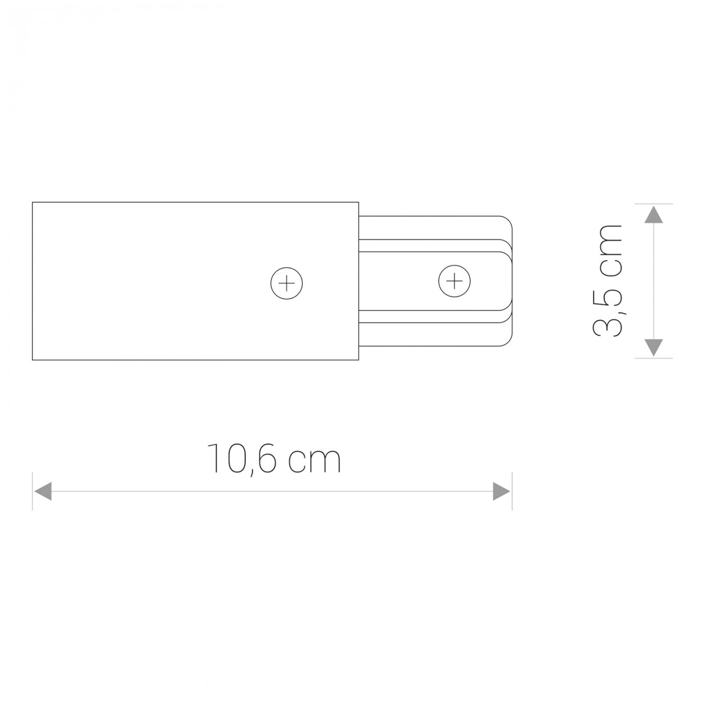 PROFILE POWER END CAP black 9463 Nowodvorski