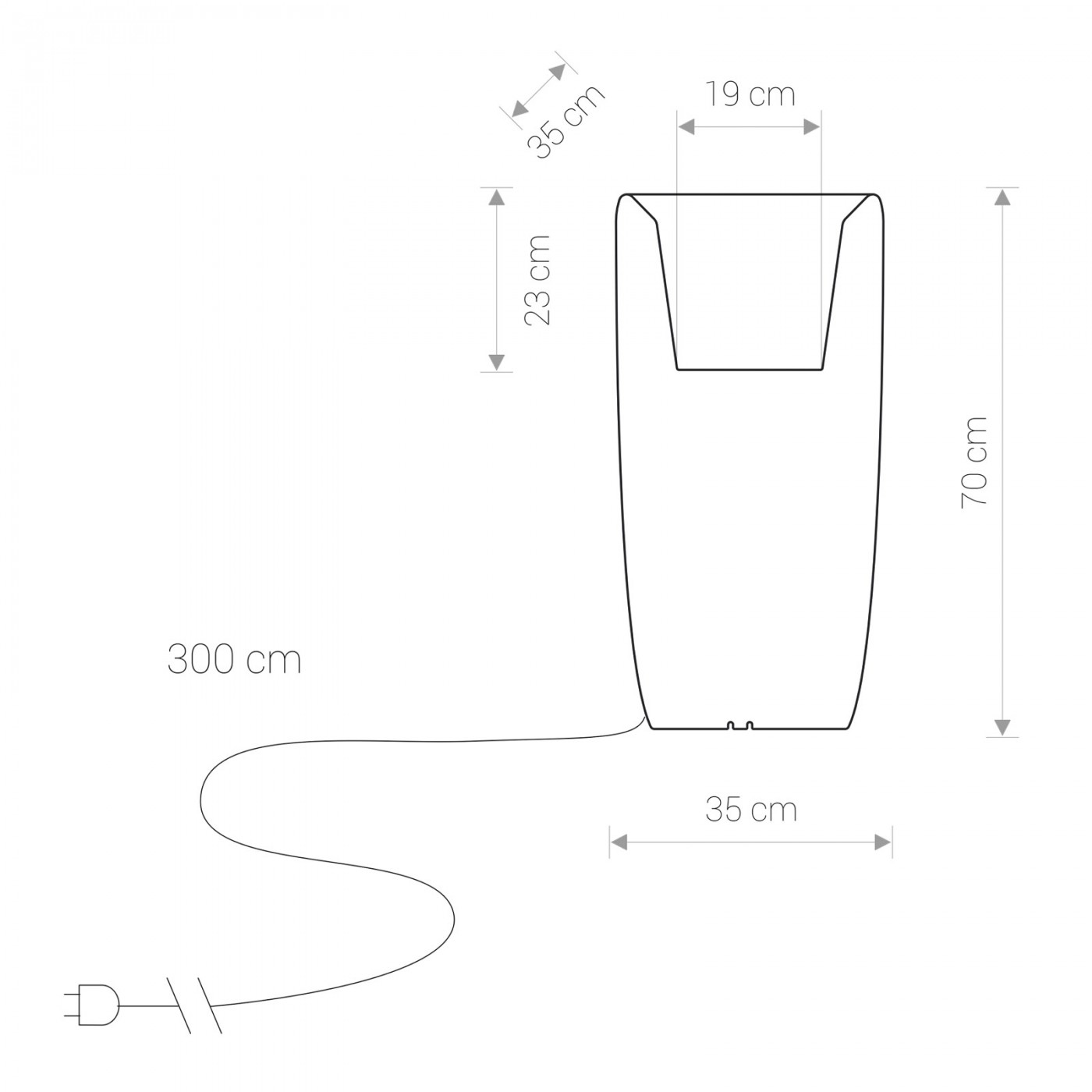 FLOWERPOT M 9712 Nowodvorski