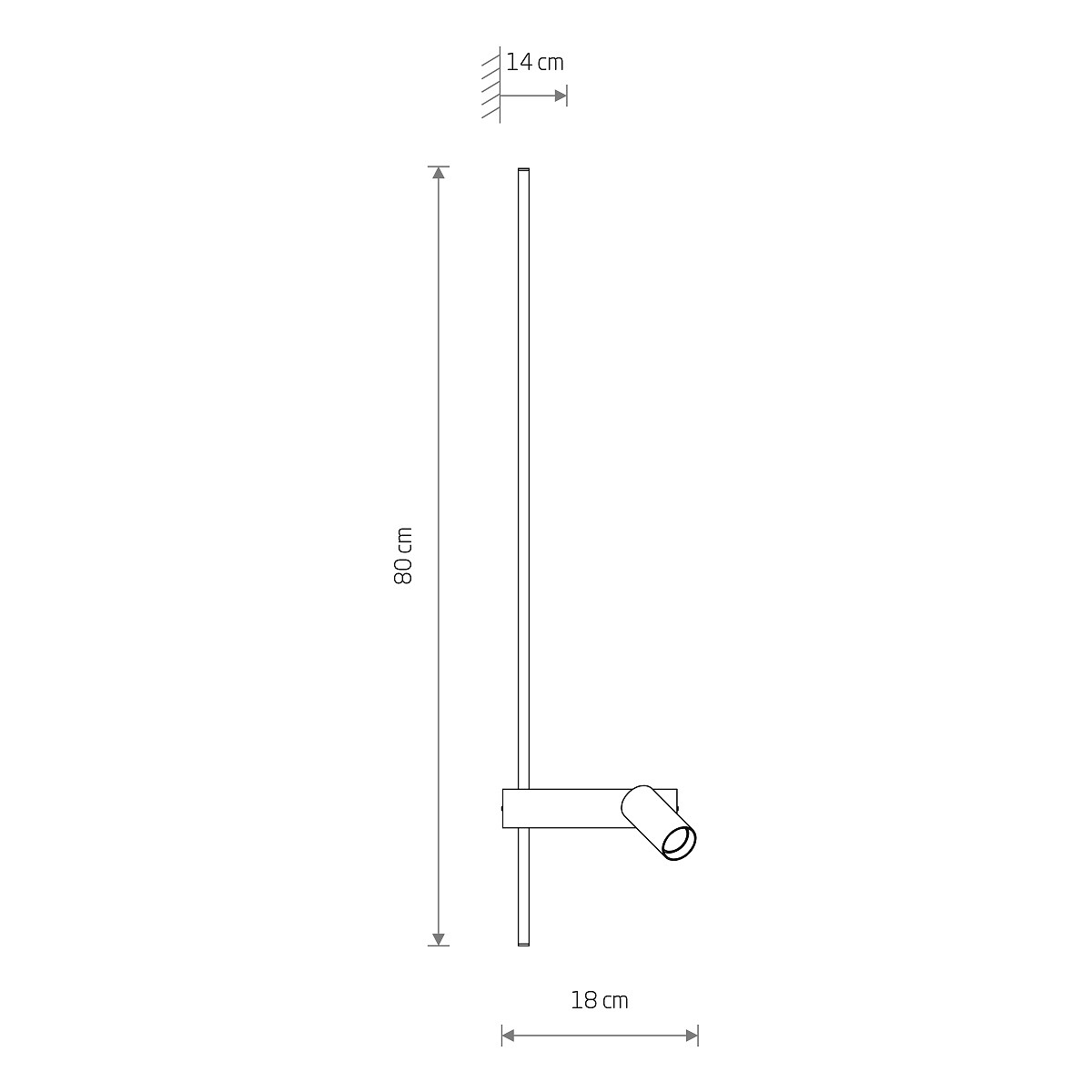 EASY LED LEFT black 11425 Nowodvorski