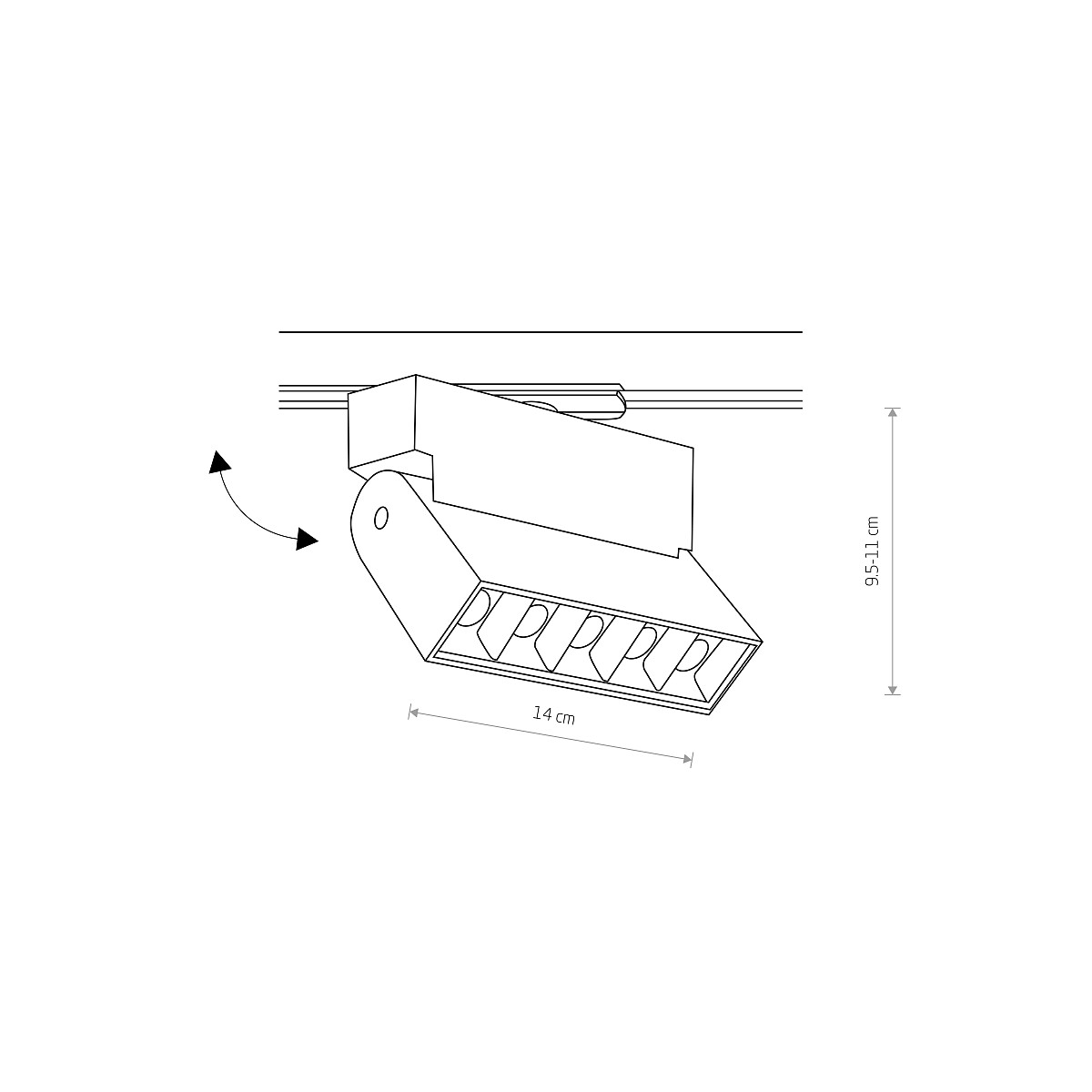 PROFILE FOCUS LED white 3000K v1 7618 Nowodvorski