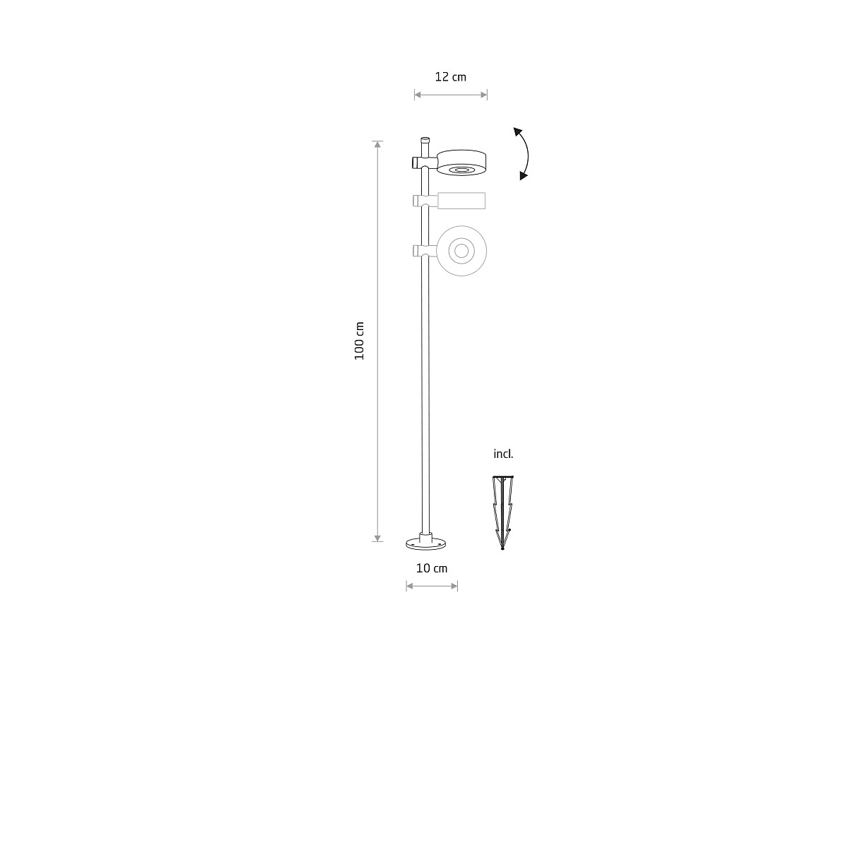 TESSA LED black 11541 Nowodvorski