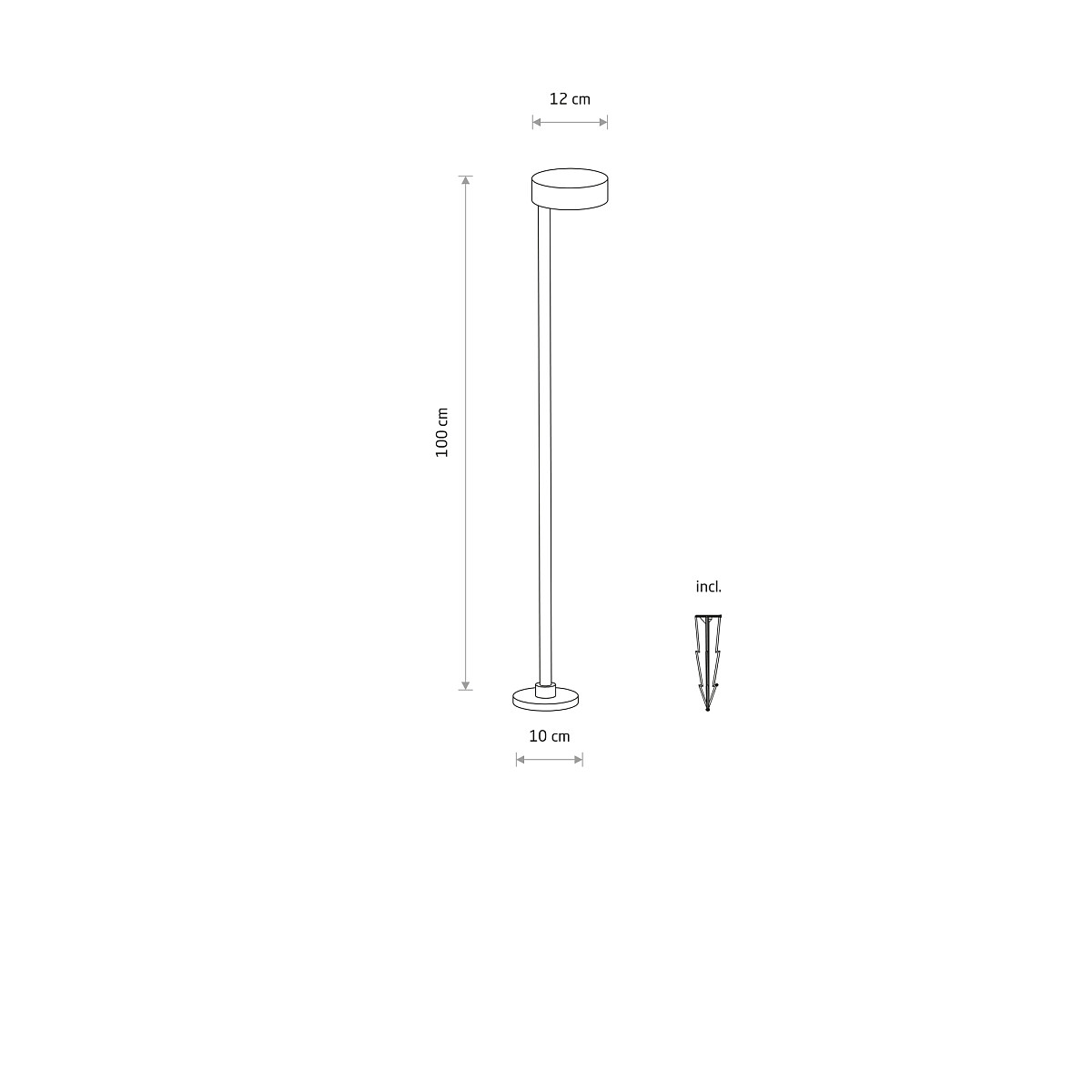 RUBY LED black 11542 Nowodvorski