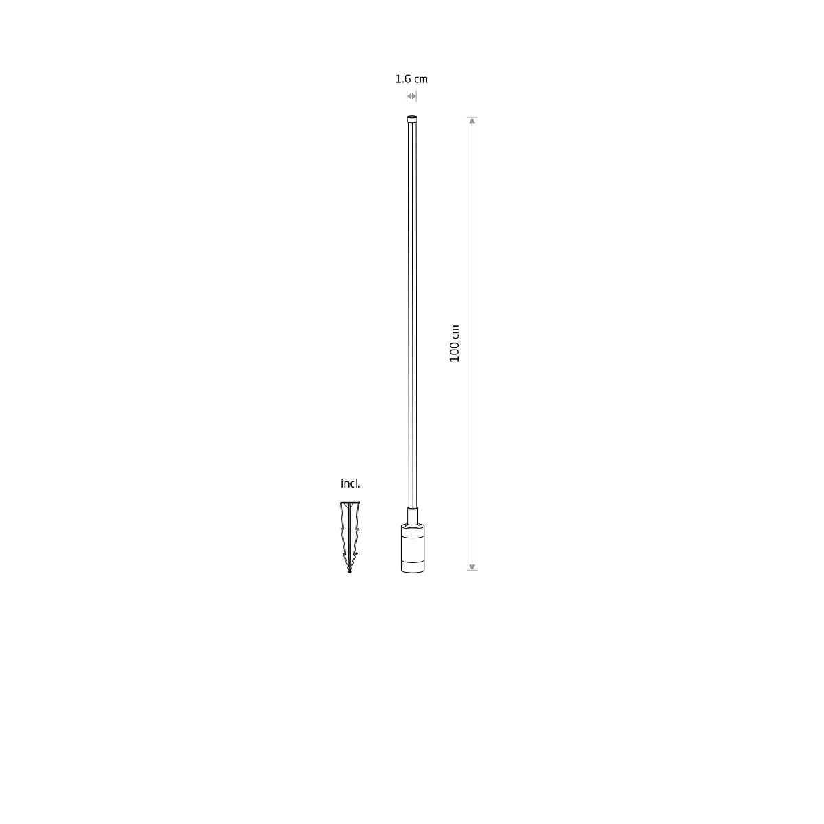 ZURI LED black 11547 Nowodvorski